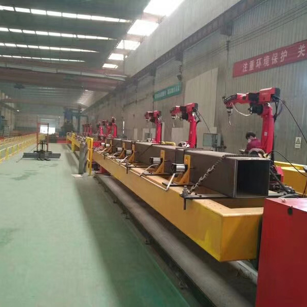 Steel-structure-robot-welding-production-line