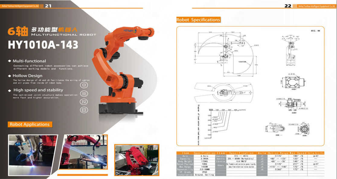 Honyen Robot Parameters